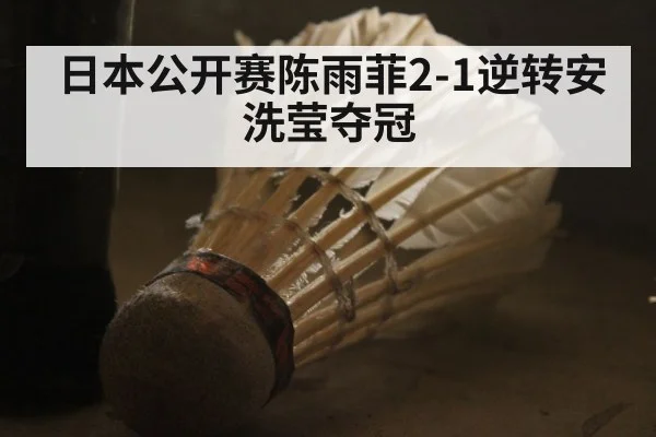 日本公开赛陈雨菲2-1逆转安洗莹夺冠
